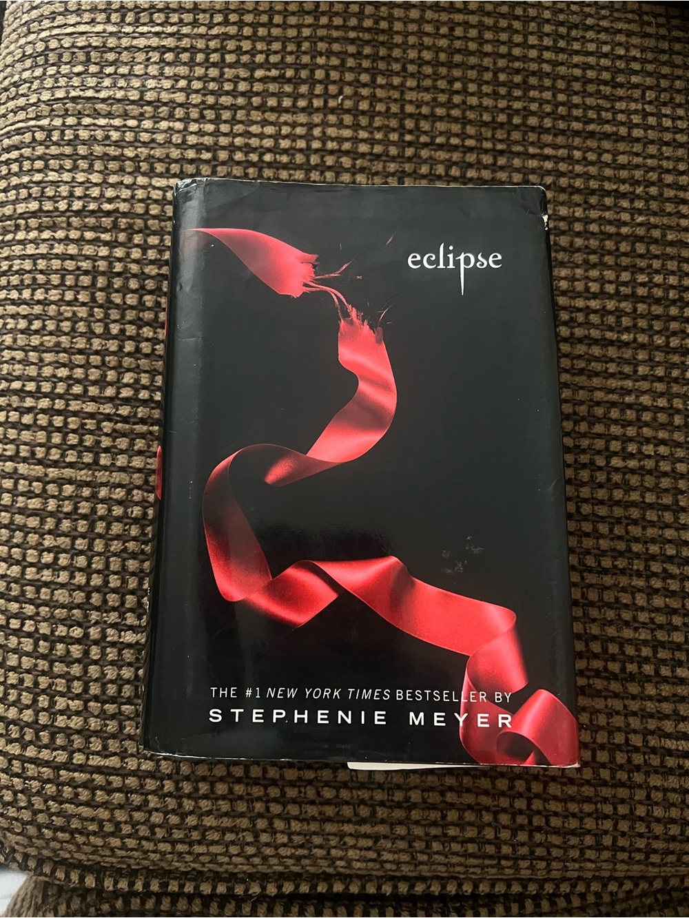 Eclipse Hardcover Book by Stephenie Meyer - Black with Red Ribbon